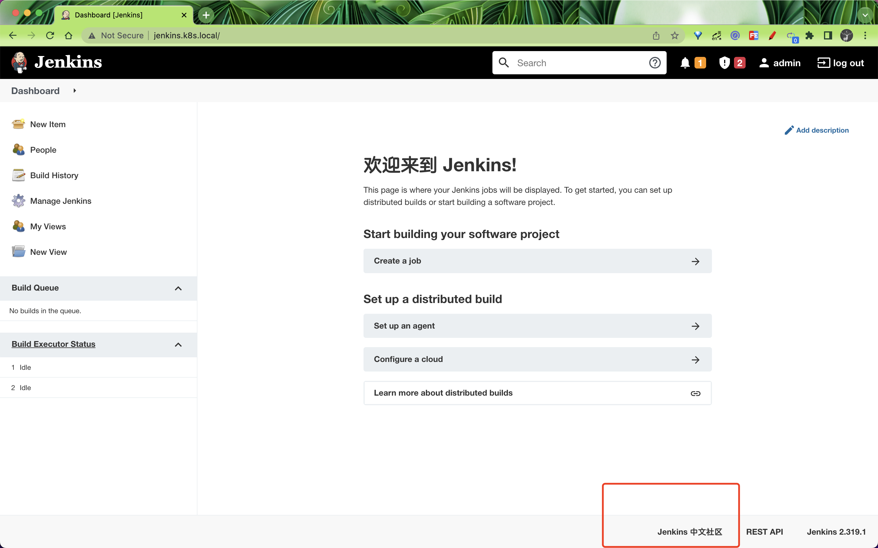 click jenkins chinese